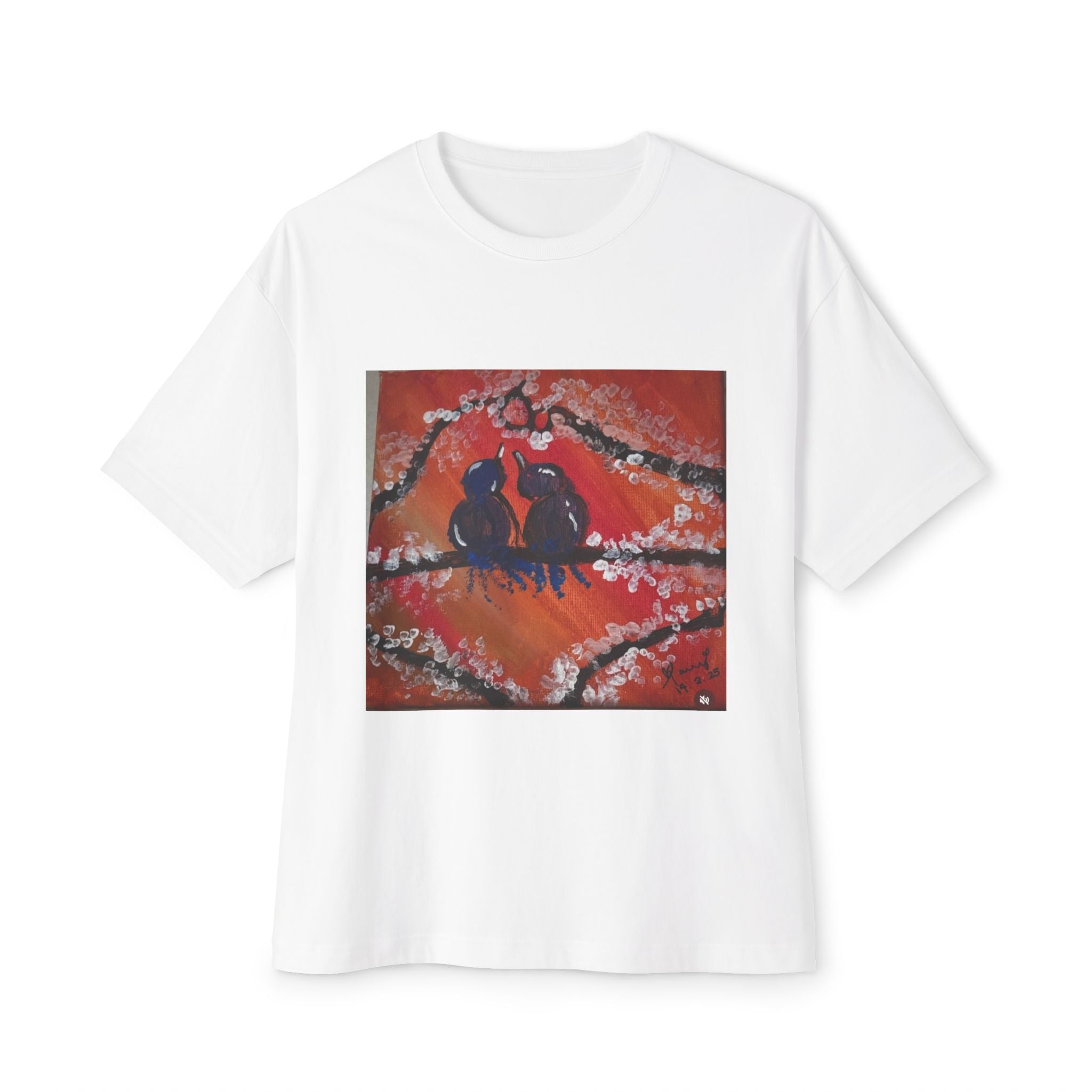 LOVE birds Oversized Boxy Tee