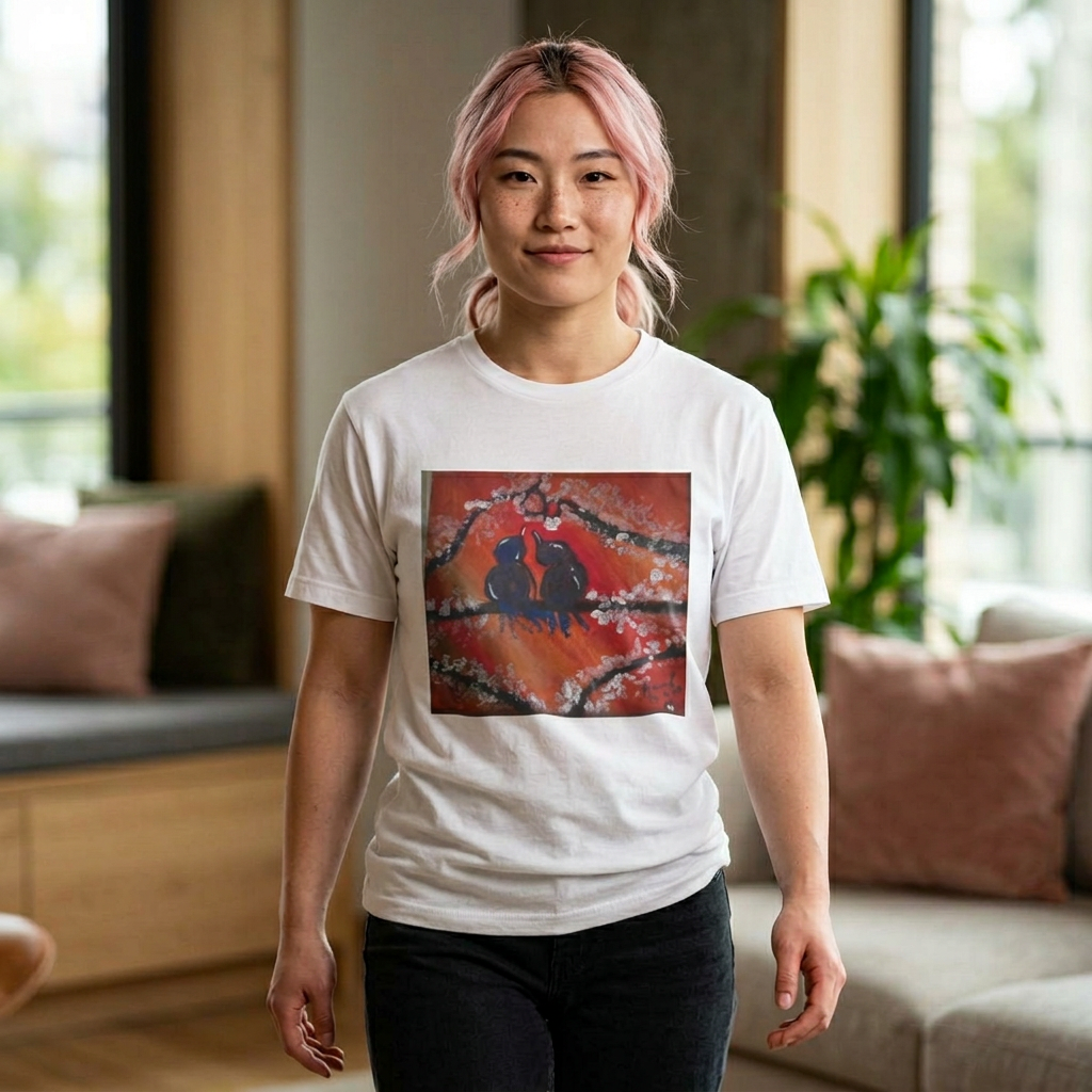 LOVE birds Oversized Boxy Tee