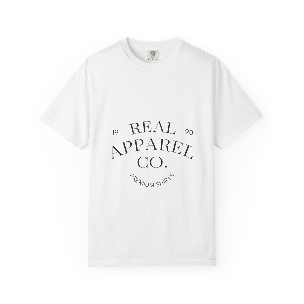 Vintage Circle Logo T‑Shirt — “Real Apparel Co.” Premium Graphic Tee