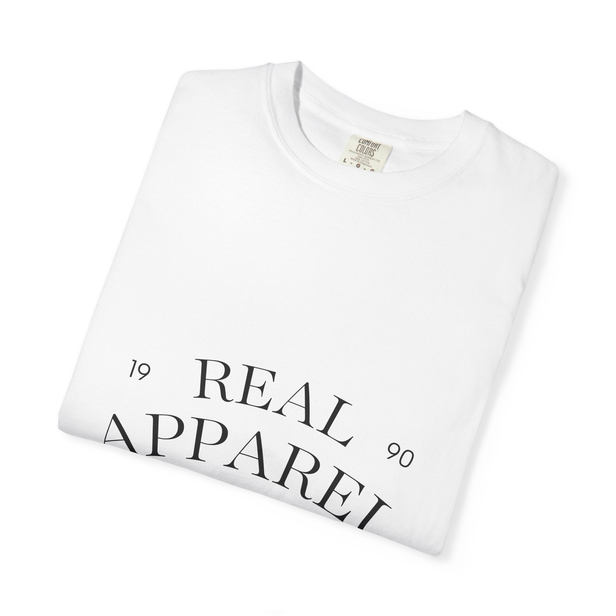Vintage Circle Logo T‑Shirt — “Real Apparel Co.” Premium Graphic Tee