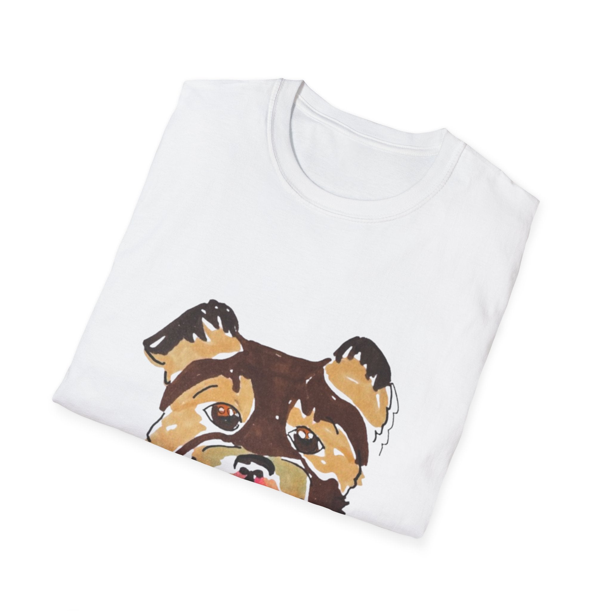 Copy of Dog Face T-Shirt — Playful Watercolor Husky Graphic Tee