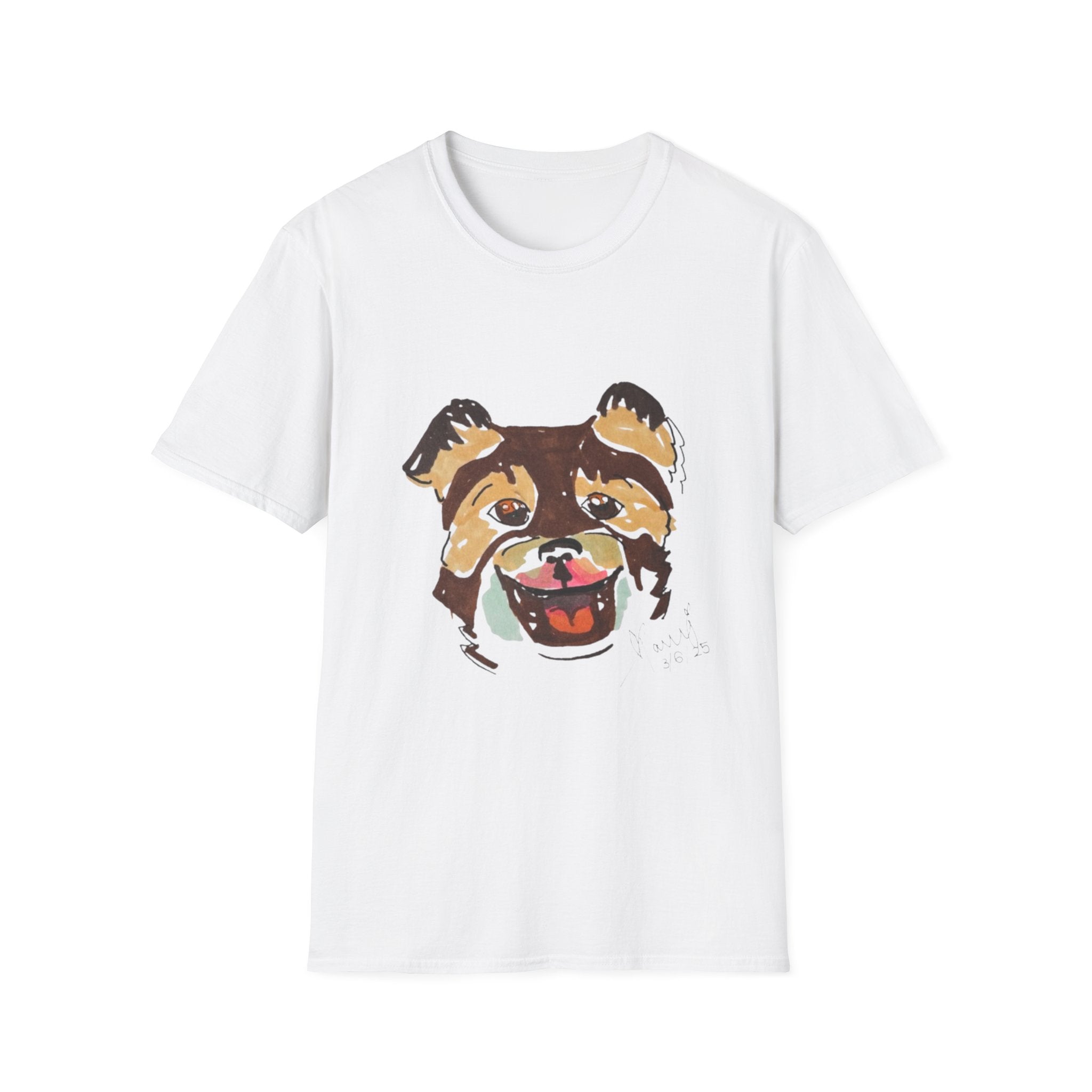 Copy of Dog Face T-Shirt — Playful Watercolor Husky Graphic Tee
