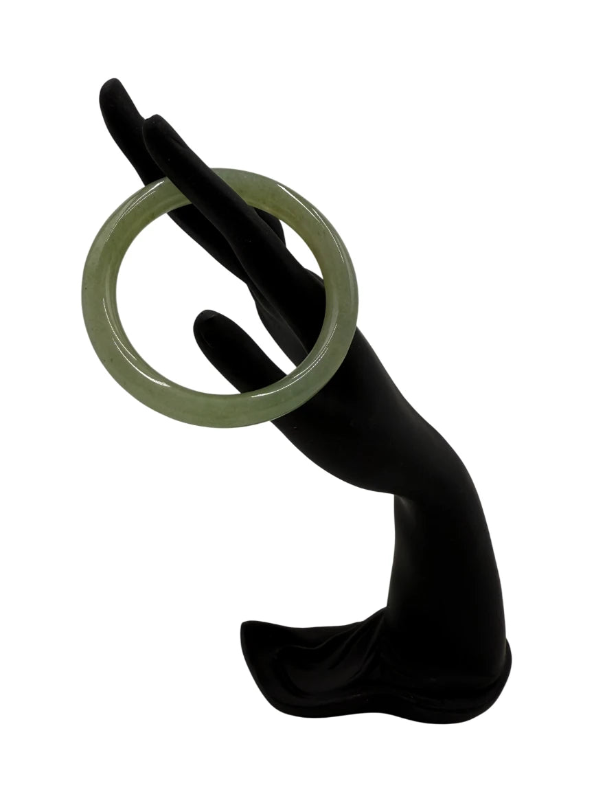 Vintage Chinese light green jade bangle