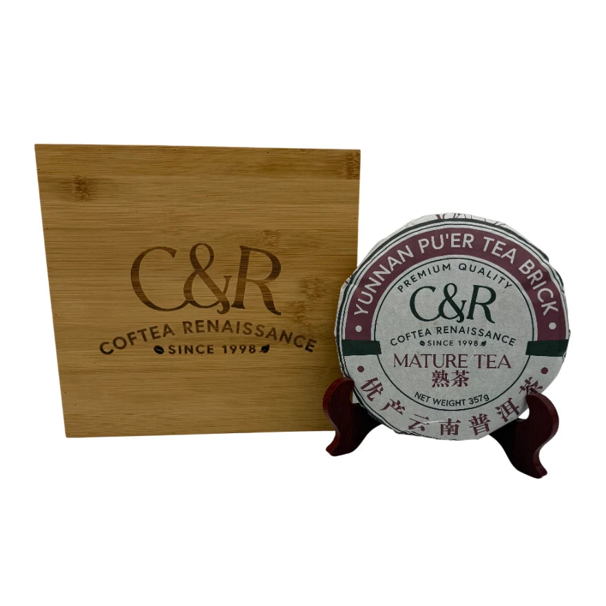 C&R Yunnan Premium Pu Er Tea Mature Tea 2017 Net Weight 357g