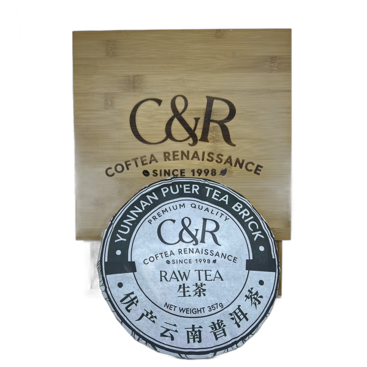 C&R Yunnan Pu Er Tea Raw Tea 2018 Net Weight 357g